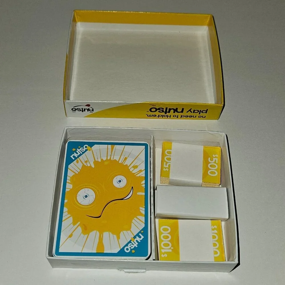 Nutso Poker-Style Card Game For Entire Family Play Money Instructions READ